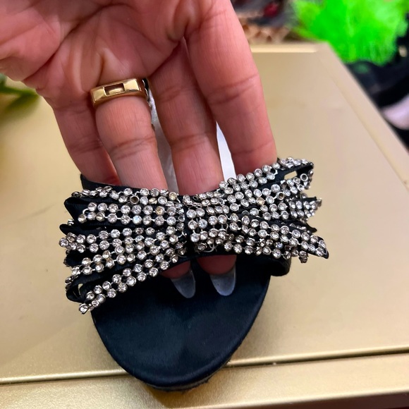 bebe Rhinestone Platform stiletto platform sandals - Picture 7 of 15